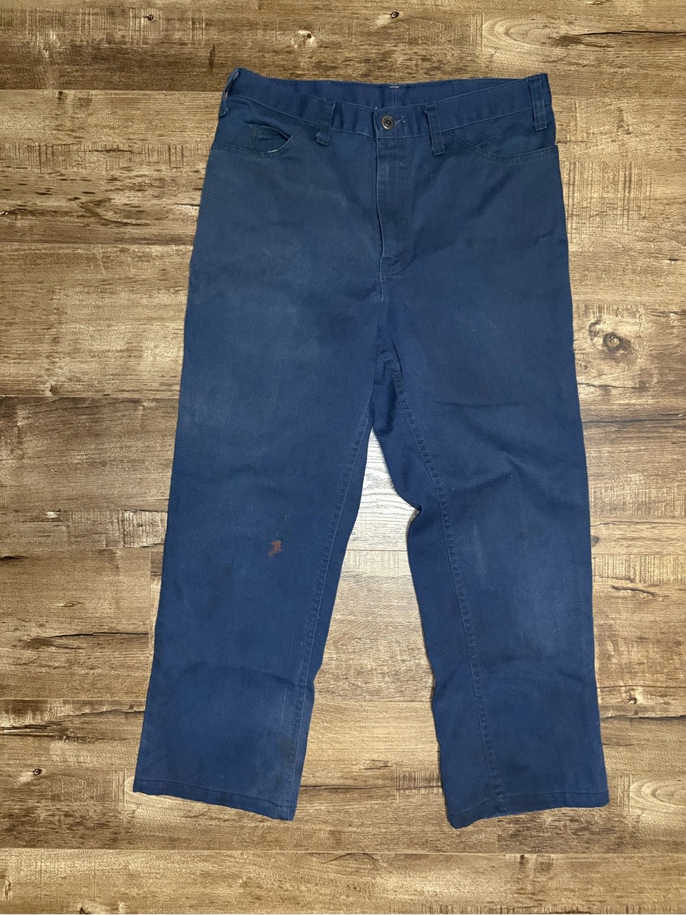Men's Navy Casual Chinos - Classic Straight Fit